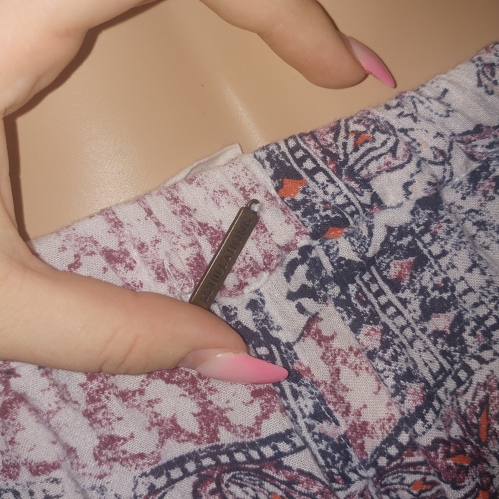 Billabong Wide Leg Patchwork Pattern Boho Beach F… - image 8